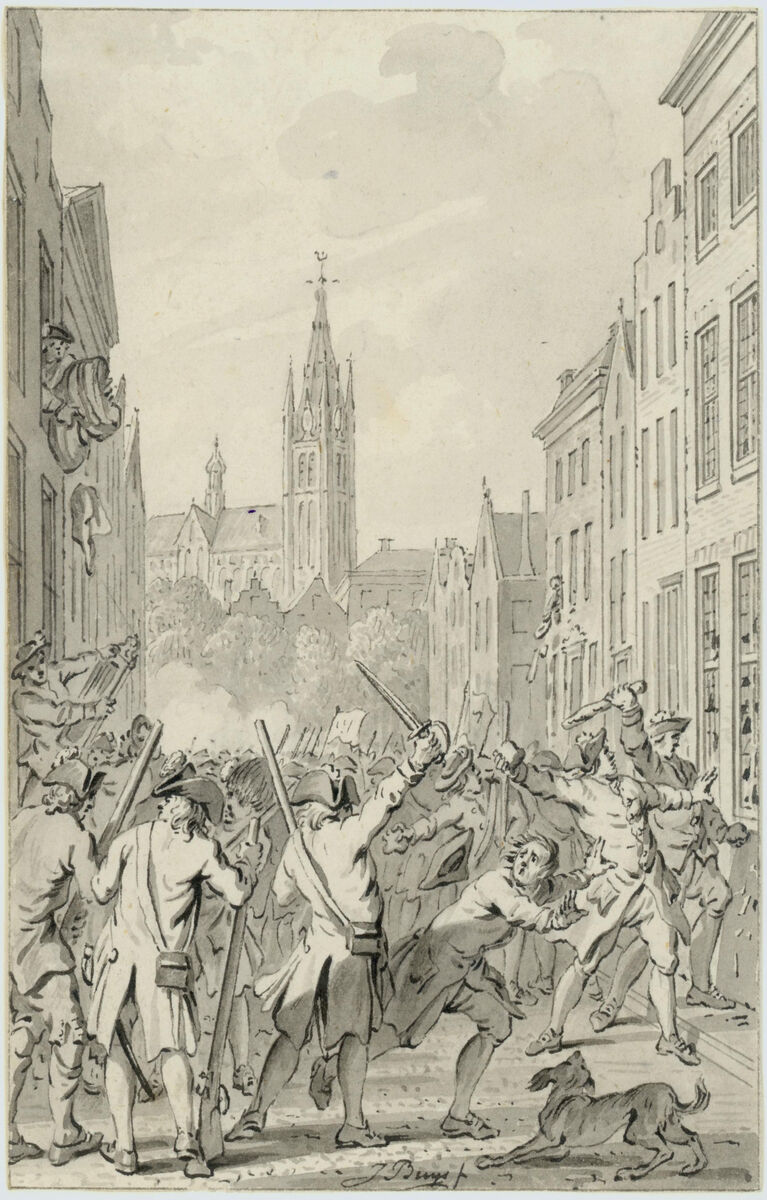 	Plundering van Delft door Haagse Oranje gezinden op 19 september 1787